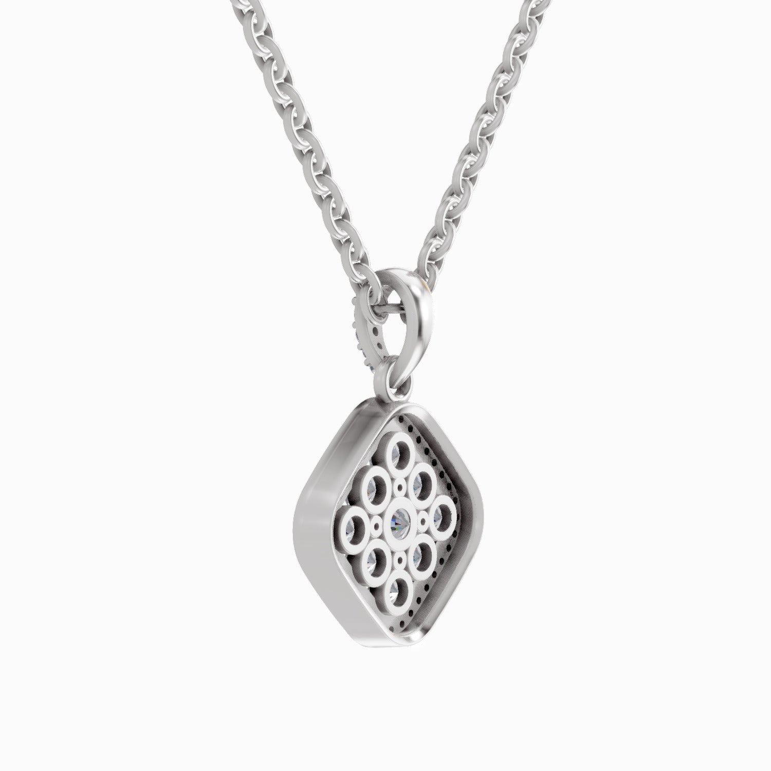 Opulent Cluster Diamond Pendant