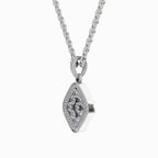 0.64 Carat Cluster Pendant 14K - White Gold