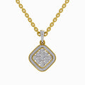 0.64 Carat Cluster Pendant 14K