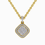 0.64 Carat Cluster Pendant 14K