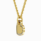 0.07 Carat Round Heart Pendant 14K