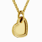 0.07 Carat Round Heart Pendant 14K