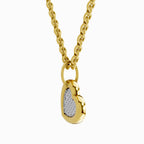 0.06 Carat Round Heart Pendant 14K Gold