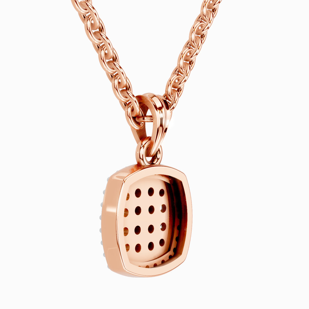 0.26 Carat Cluster Pendant 14K Gold - Rose Gold