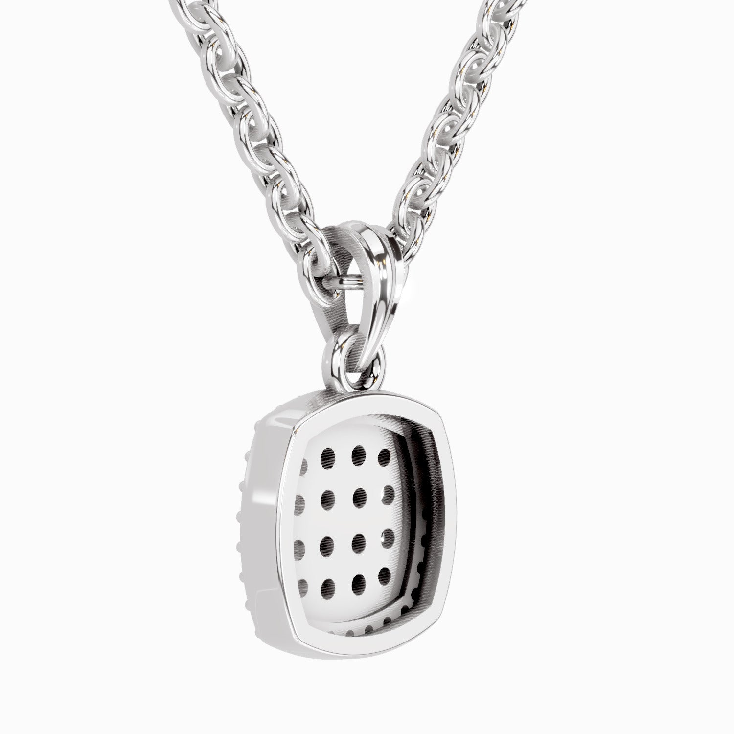 0.26 Carat Cluster Pendant 14K Gold - White Gold