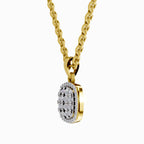 0.26 Carat Cluster Pendant 14K Gold