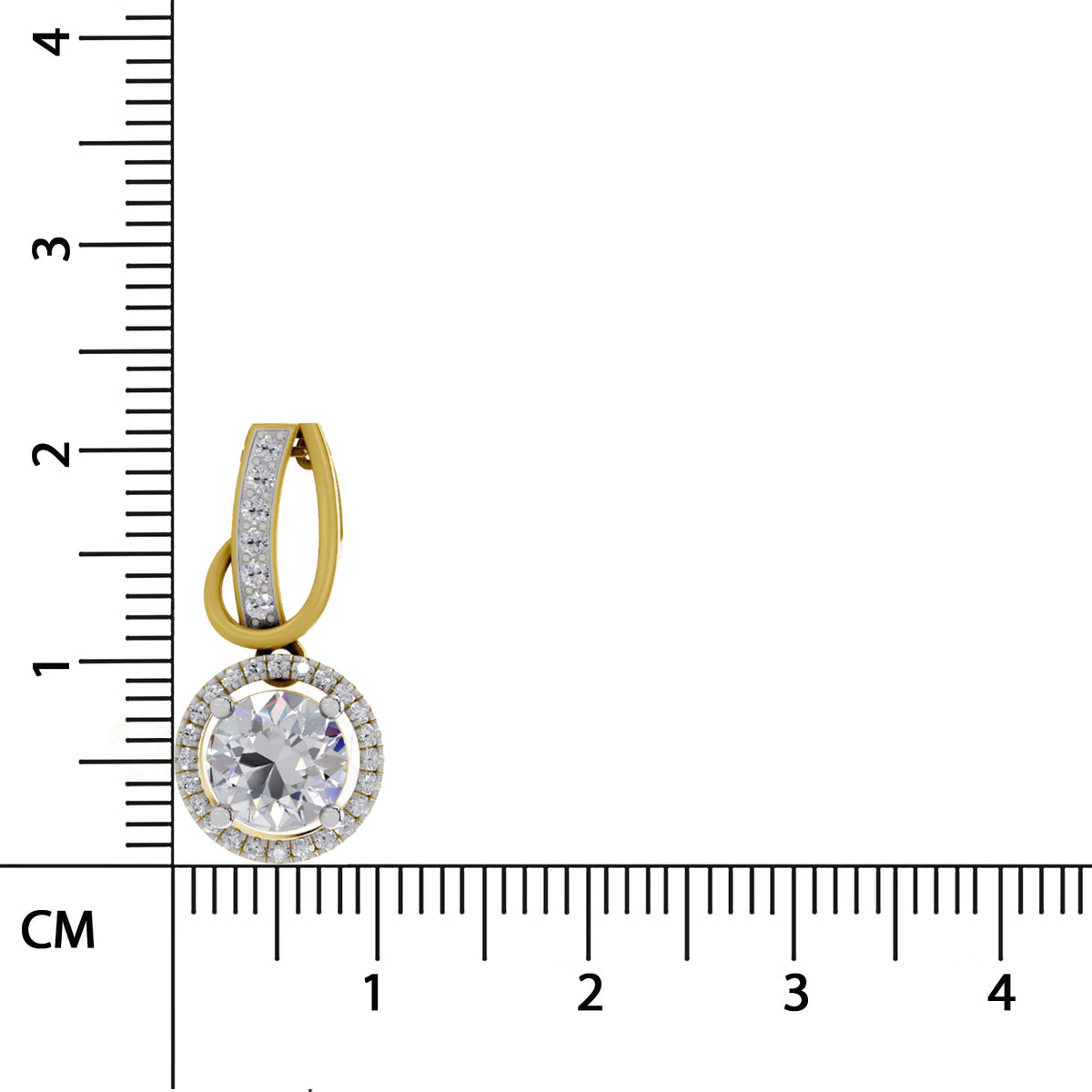 Classic Halo Diamond Pendant