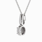 1.18 Carat Halo Pendant 14K - White Gold