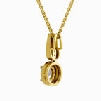 1.18 Carat Halo Pendant 14K