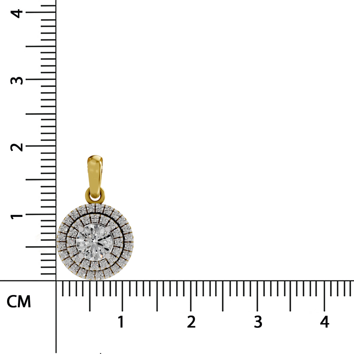Ethereal Halo Diamond Pendant