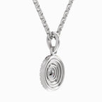 0.79 Carat Double Halo Pendant 14K - White Gold