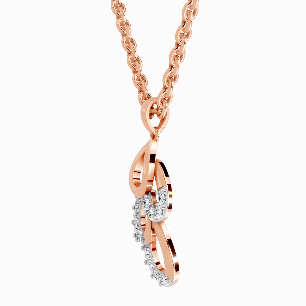 0.12 Carat Drop Pendant 14K - Rose Gold