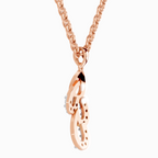 0.12 Carat Drop Pendant 14K - Rose Gold