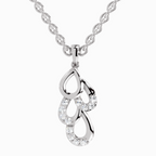 0.12 Carat Drop Pendant 14K - White Gold