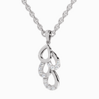 0.12 Carat Drop Pendant 14K - White Gold