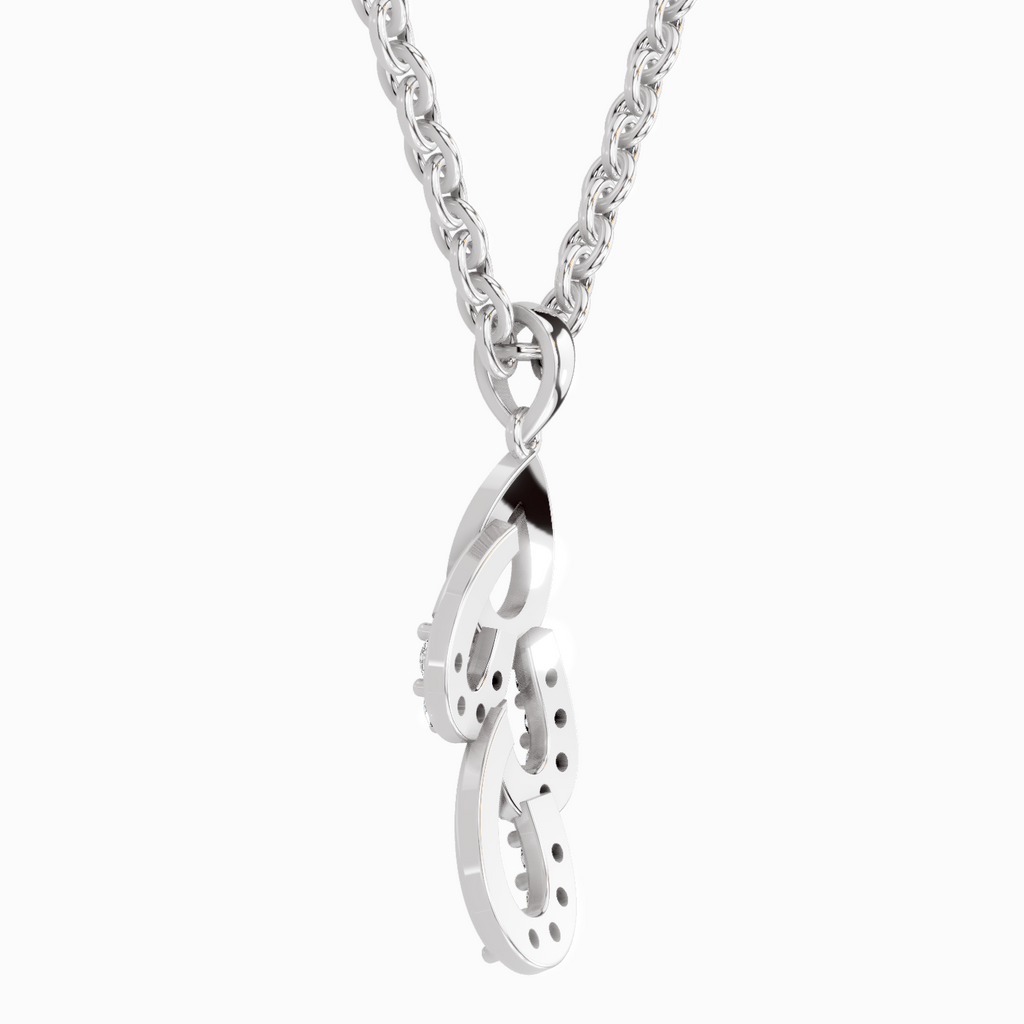0.12 Carat Drop Pendant 14K - White Gold