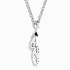 0.12 Carat Drop Pendant 14K - White Gold