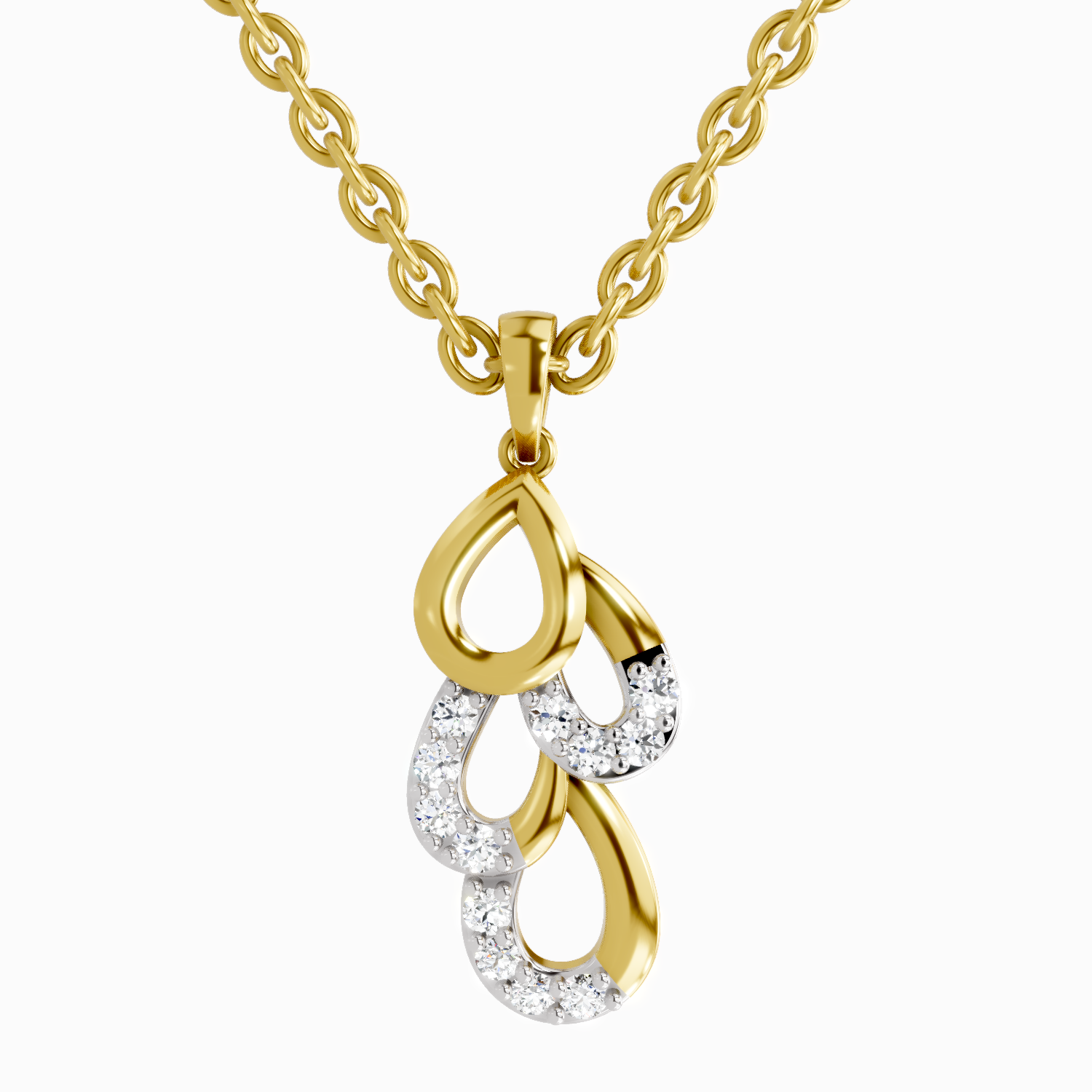 0.12 Carat Drop Pendant 14K