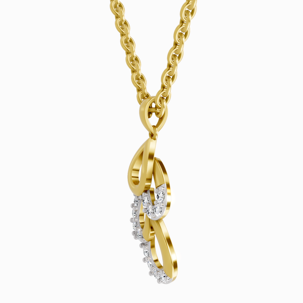 0.12 Carat Drop Pendant 14K