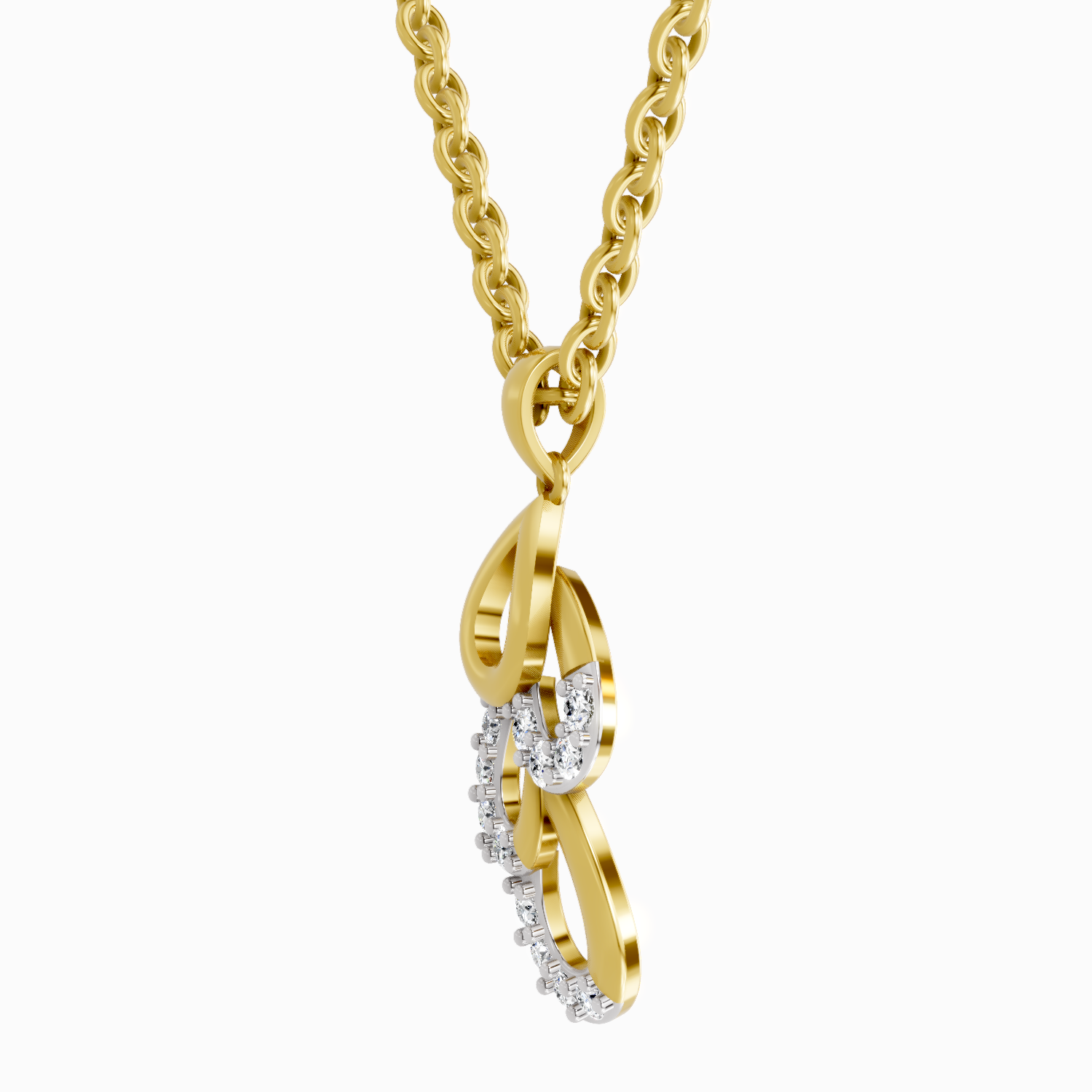 0.12 Carat Drop Pendant 14K