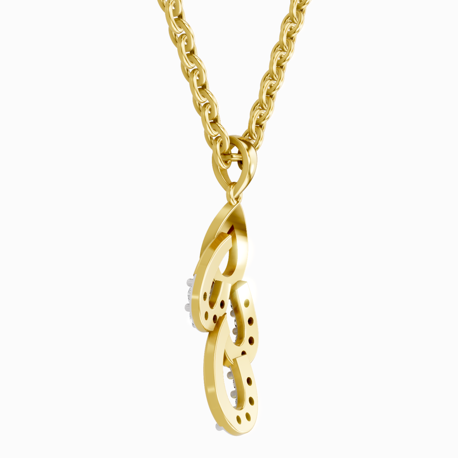 0.12 Carat Drop Pendant 14K