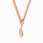 0.04 Carat Luminous Curve Pendant 14K - Rose Gold