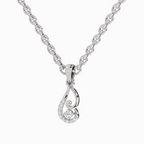 0.04 Carat Luminous Curve Pendant 14K - White Gold