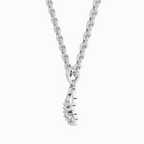 0.04 Carat Luminous Curve Pendant 14K - White Gold