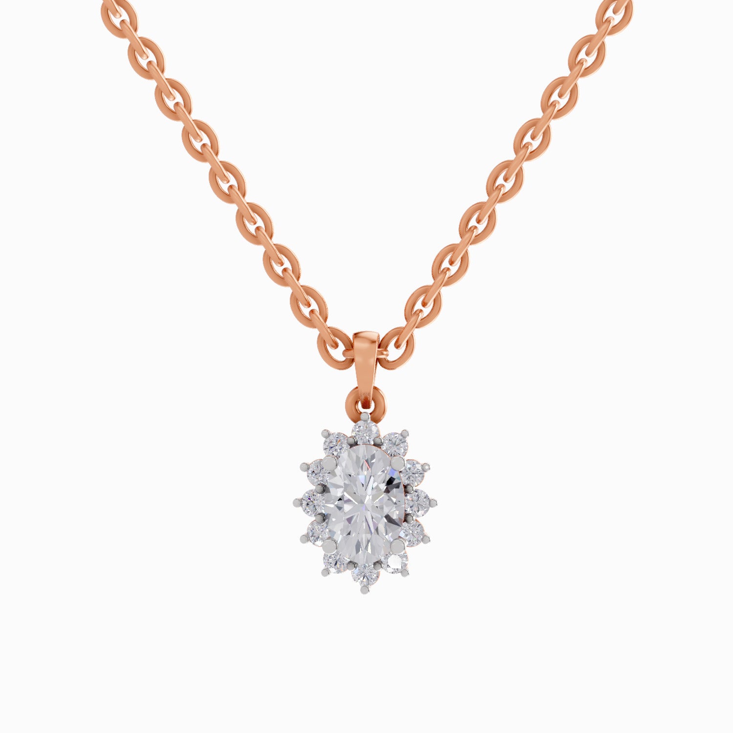 0.62 Carat Oval Shaped - Rose Gold
