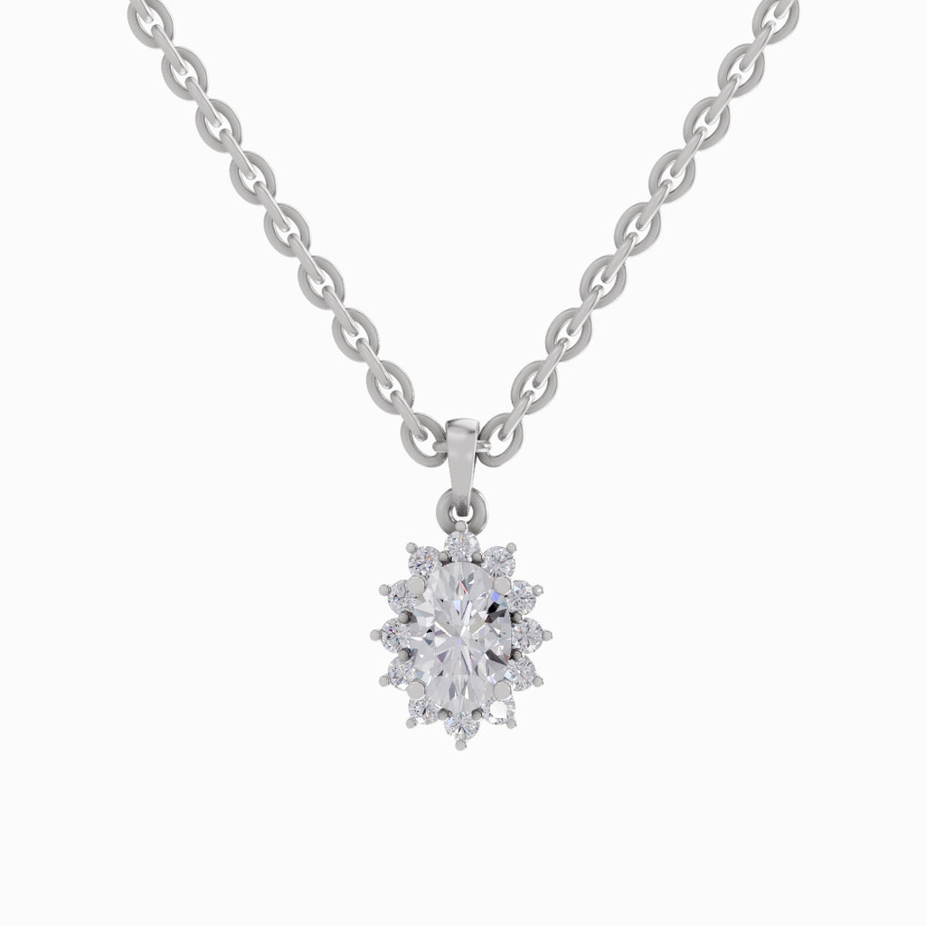 0.62 Carat Oval Shaped - White Gold