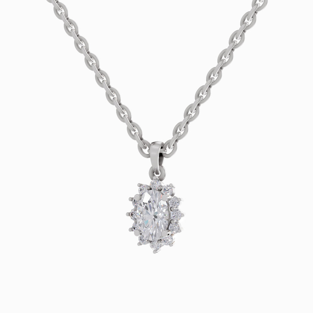 0.62 Carat Oval Shaped - White Gold