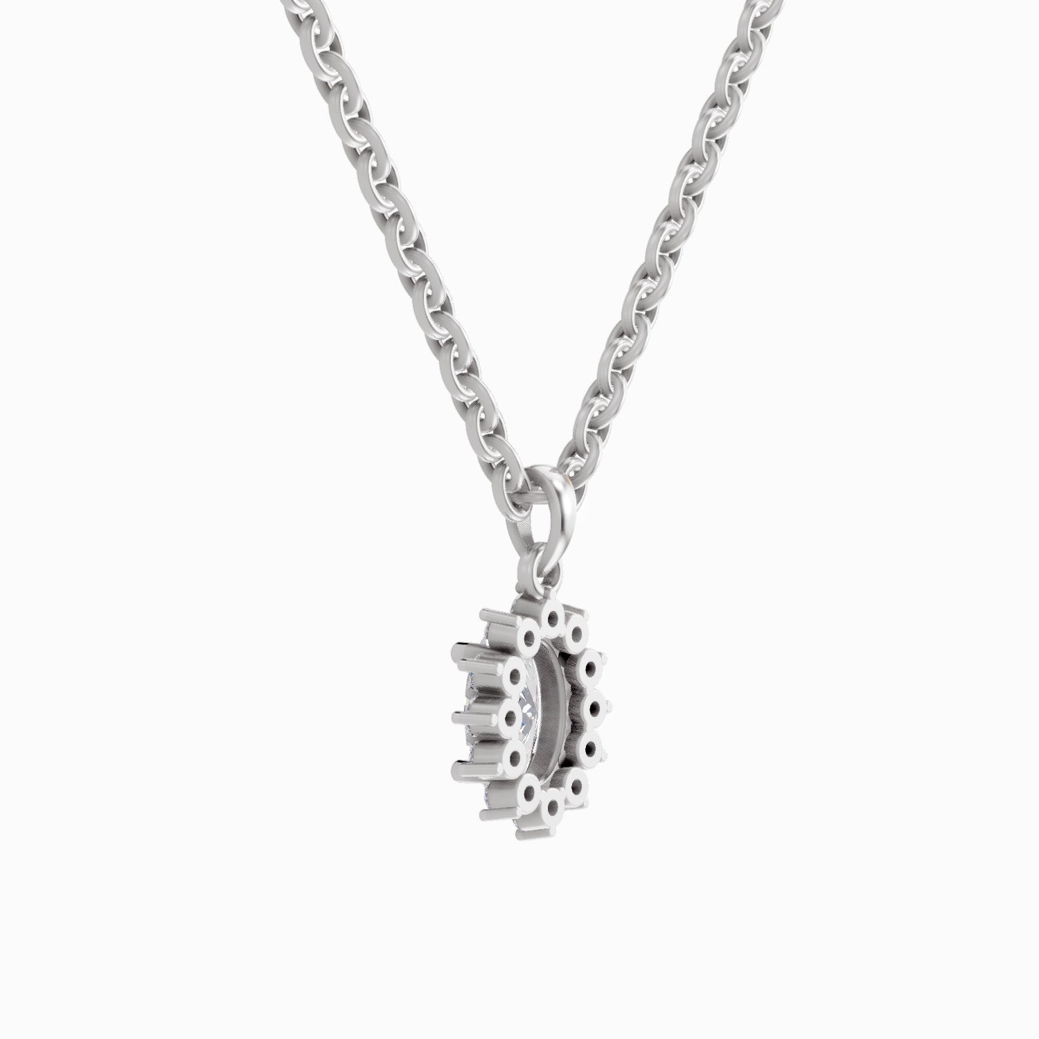 0.62 Carat Oval Shaped - White Gold
