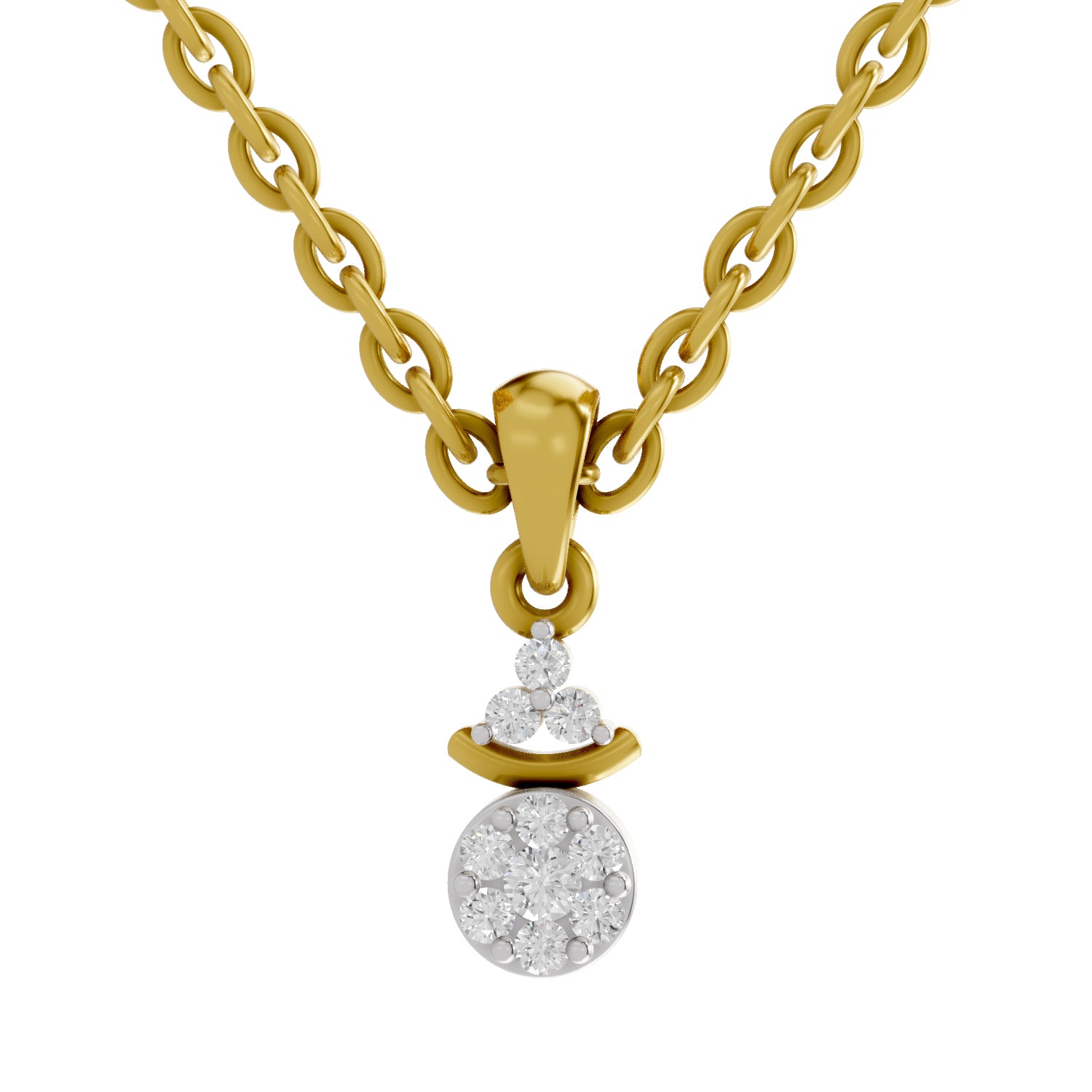 0.09 Carat Diamond Pendant 14K - Rose Gold