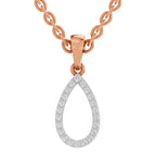 Sparkling Teardrop Diamond Pendant