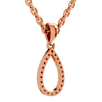 Sparkling Teardrop Diamond Pendant