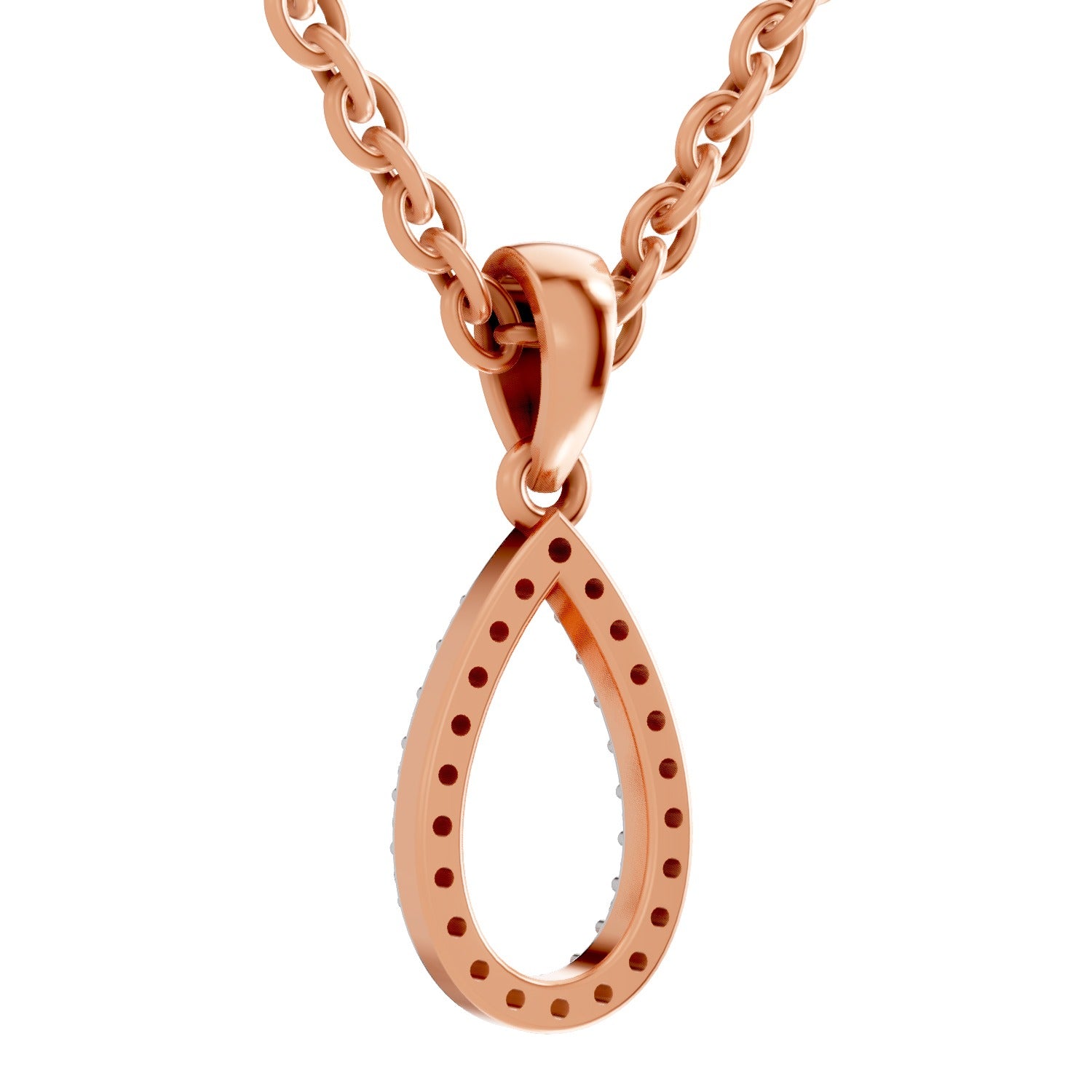 Sparkling Teardrop Diamond Pendant