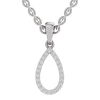 Sparkling Teardrop Diamond Pendant