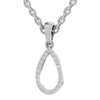 Sparkling Teardrop Diamond Pendant