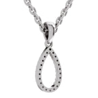 Sparkling Teardrop Diamond Pendant