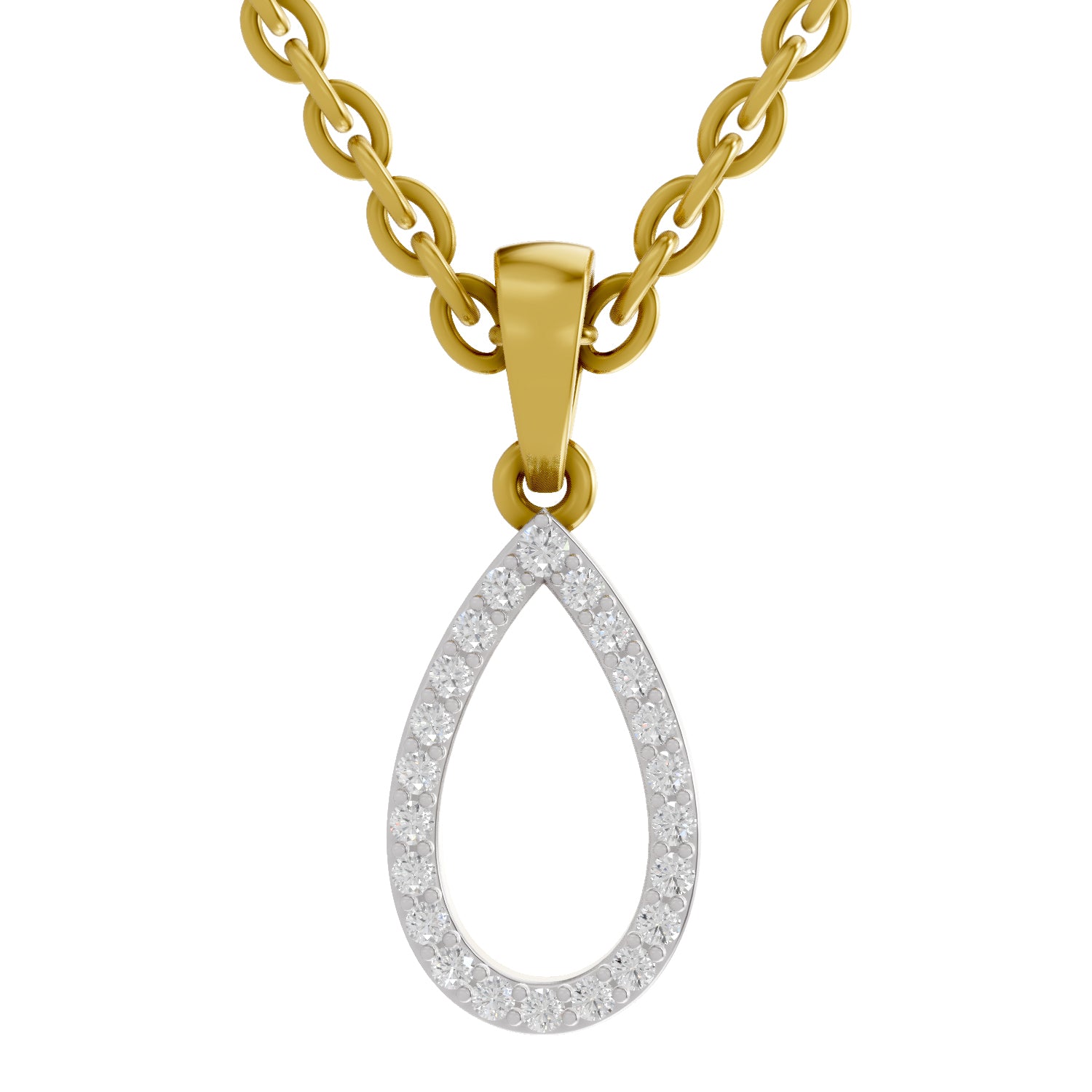 0.11 Carat Diamond Pendant 14K - Rose Gold