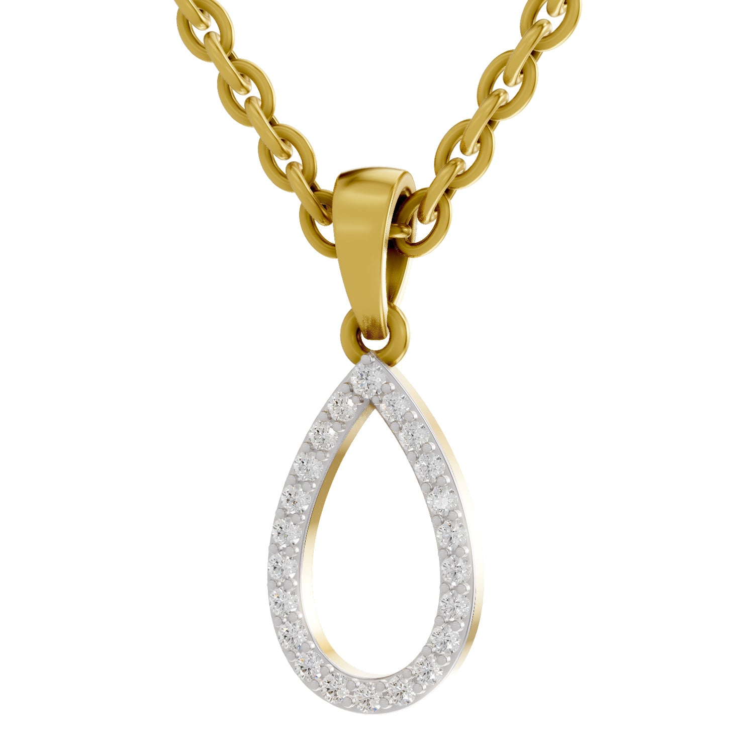 0.11 Carat Diamond Pendant 14K - Rose Gold