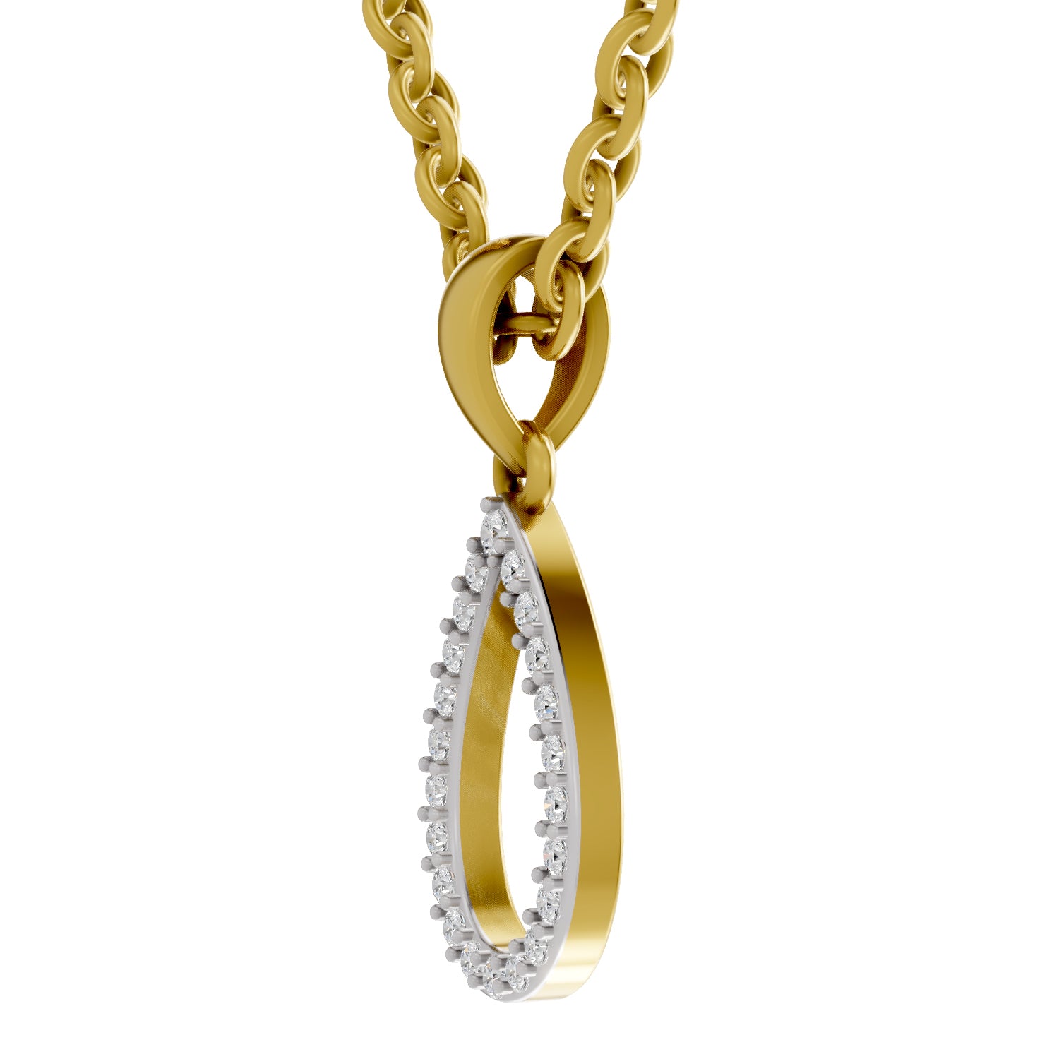 0.11 Carat Diamond Pendant 14K - Rose Gold