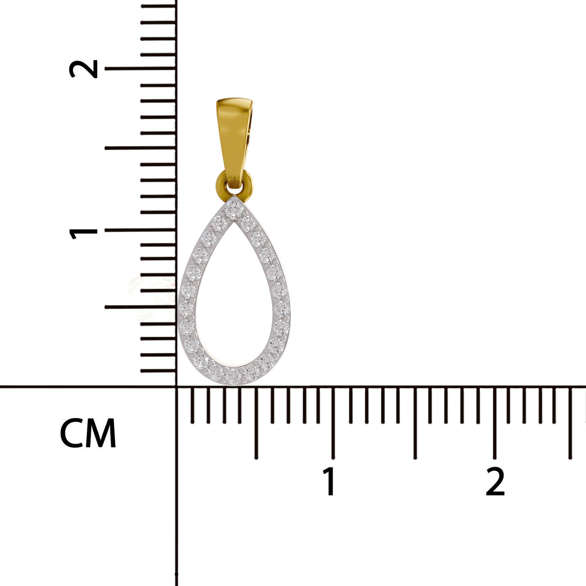 Sparkling Teardrop Diamond Pendant