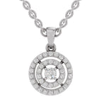 Brilliant Halo Diamond Pendant