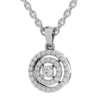 Brilliant Halo Diamond Pendant