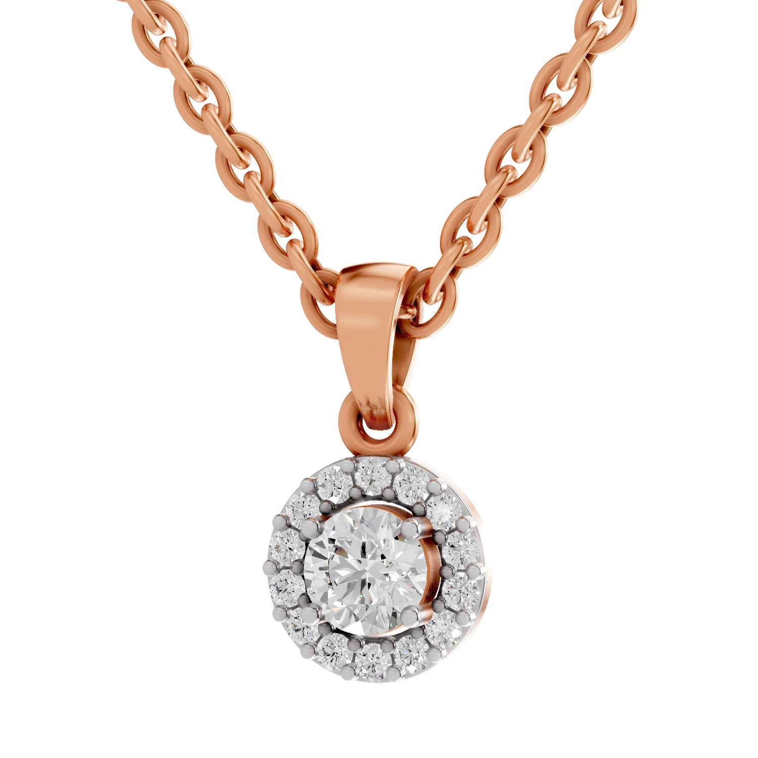 Majestic Halo Diamond Pendant