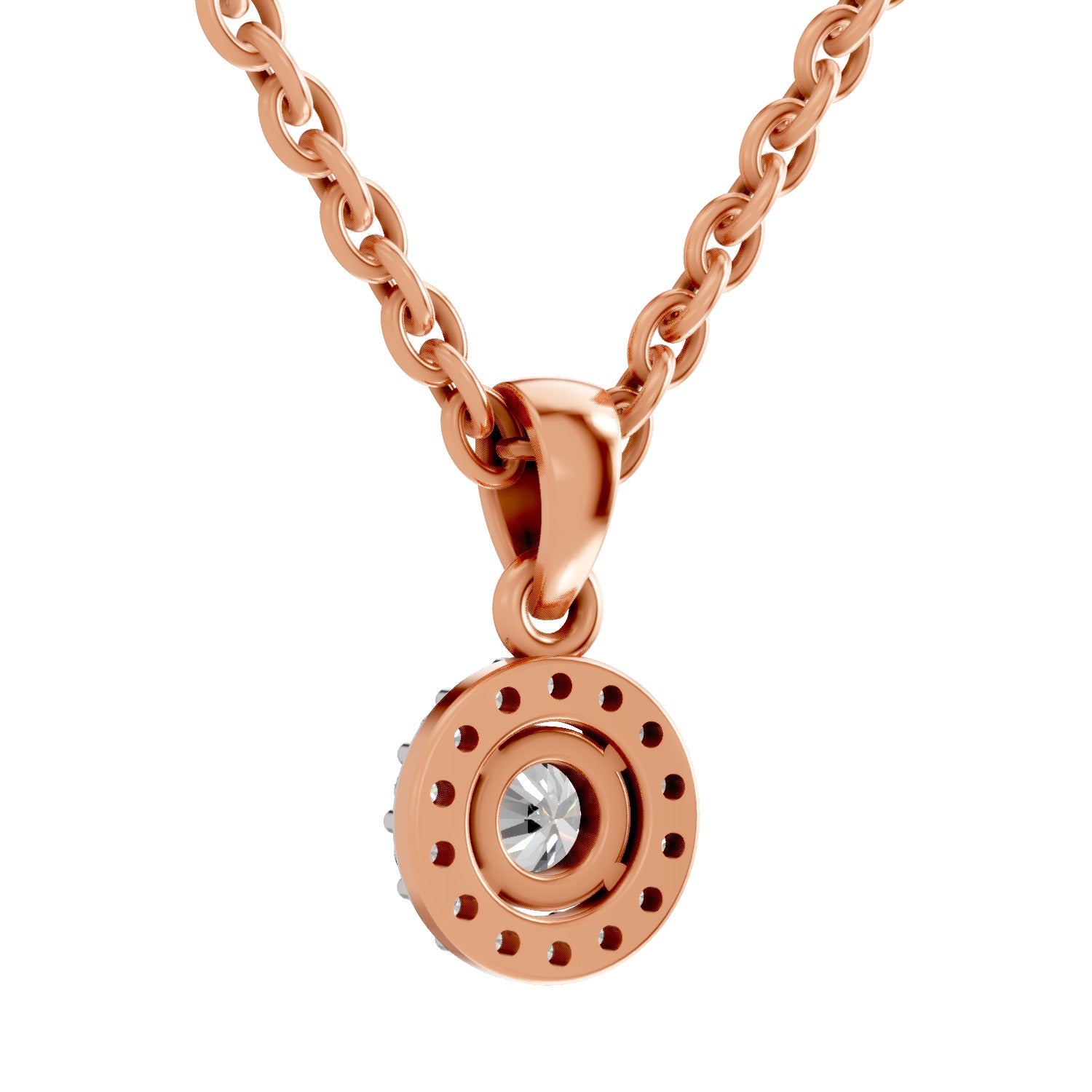 Majestic Halo Diamond Pendant