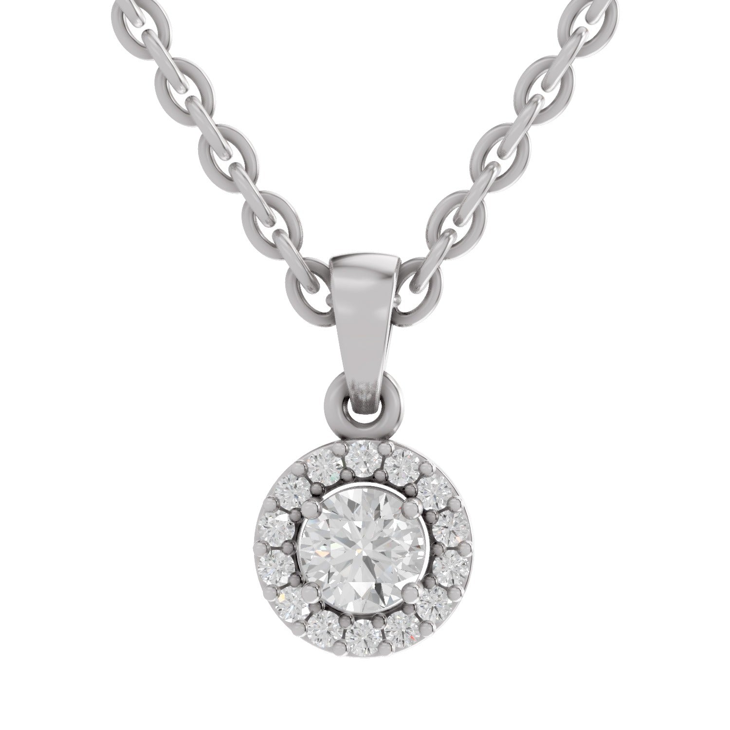 Majestic Halo Diamond Pendant