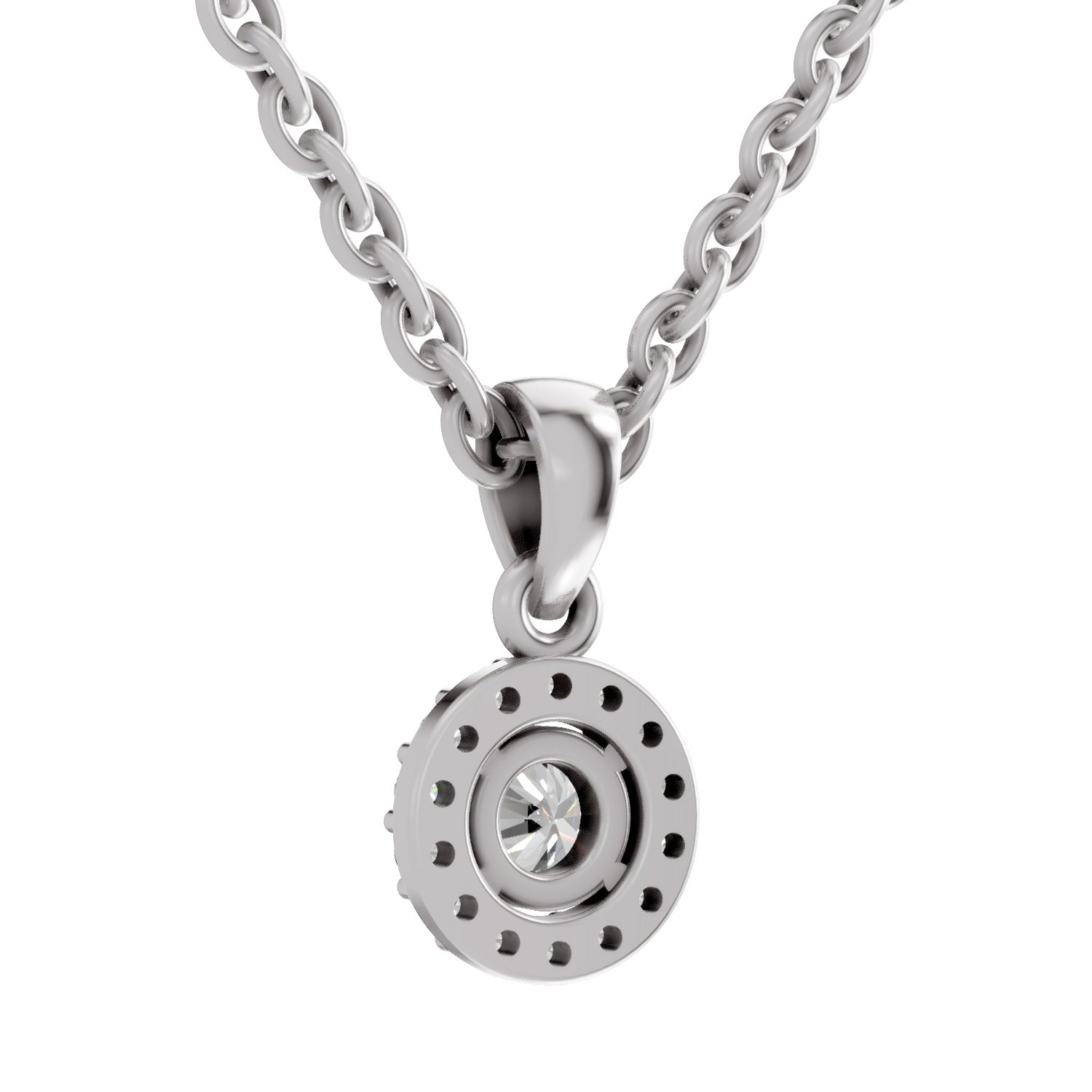 Majestic Halo Diamond Pendant