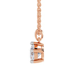 2.01 Carat Round Solitaire Pendant 14K - Rose Gold